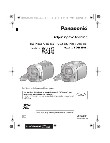 Panasonic SDRS45, SDRT50, SDRH85 Operating instructions Panasonic SDRS45, SDRT50, SDRH85 Operating instructions