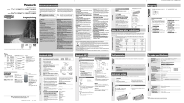 Panasonic CQC1123NW, CQC1303NW, CQC1323NW, CQC1103NW, CQC1113NW, CQC1313NW Operating instructions Panasonic CQC1123NW, CQC1303NW, CQC1323NW, CQC1103NW, CQC1113NW, CQC1313NW Operating instructions