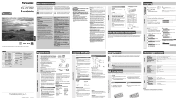 Panasonic CQC1312NW Operating instructions Panasonic CQC1312NW Operating instructions
