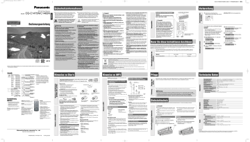 Panasonic CQC1475N, CQC1465N Operating instructions Panasonic CQC1475N, CQC1465N Operating instructions