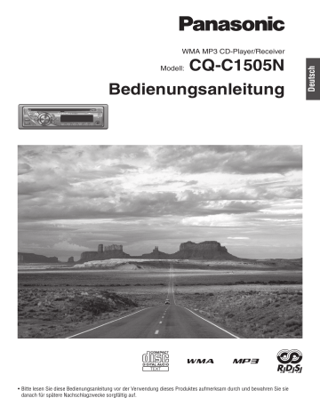 Panasonic CQC1505N Operating instructions Panasonic CQC1505N Operating instructions