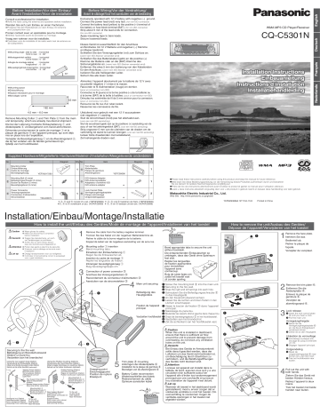 Panasonic CQC5301N Operating instructions Panasonic CQC5301N Operating instructions