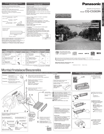 Panasonic CQC5303N Operating instructions Panasonic CQC5303N Operating instructions