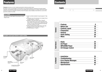 Panasonic CQC7300W Operating instructions Panasonic CQC7300W Operating instructions