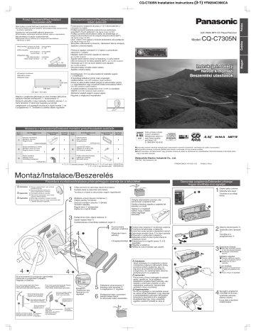 Panasonic CQC7305N User manual Panasonic CQC7305N User manual
