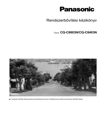Panasonic CQC8803N, CQC8403N User manual Panasonic CQC8803N, CQC8403N User manual