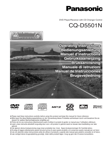 Panasonic CQD5501N Operating Instructions | Manualzz Panasonic CQD5501N Operating Instructions | Manualzz