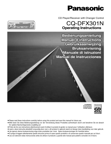 Panasonic CQDFX301N Operating instructions Panasonic CQDFX301N Operating instructions