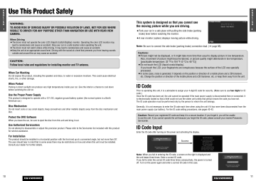 Panasonic CQVAD9300U Operating instructions Panasonic CQVAD9300U Operating instructions