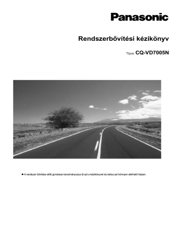 Panasonic CQVD7005N User manual Panasonic CQVD7005N User manual