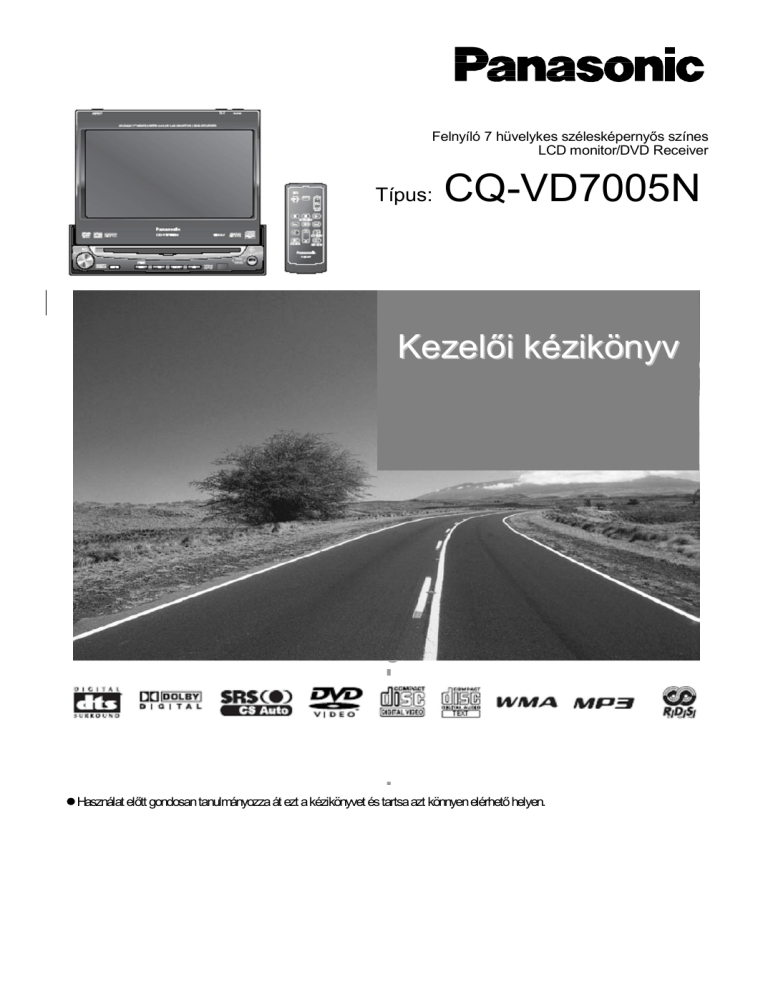 Panasonic CQVD7005N Operating instructions Panasonic CQVD7005N Operating instructions