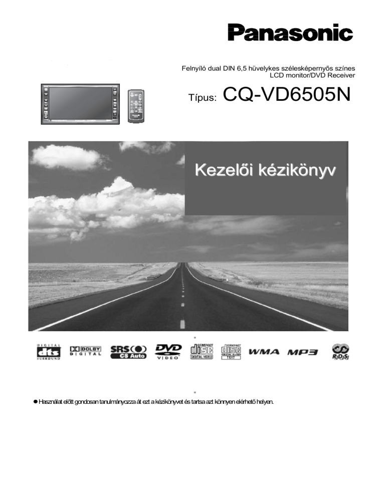 Panasonic CQVD6505N Operating instructions Panasonic CQVD6505N Operating instructions