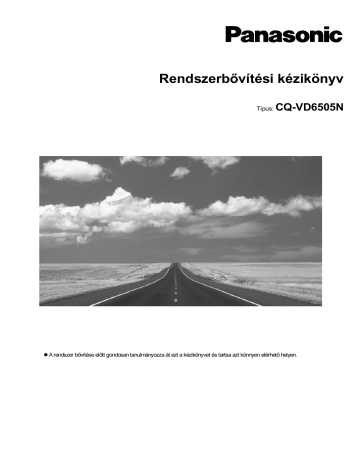 Panasonic CQVD6505N User manual Panasonic CQVD6505N User manual