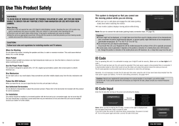 Panasonic CQVD7200U Operating instructions Panasonic CQVD7200U Operating instructions