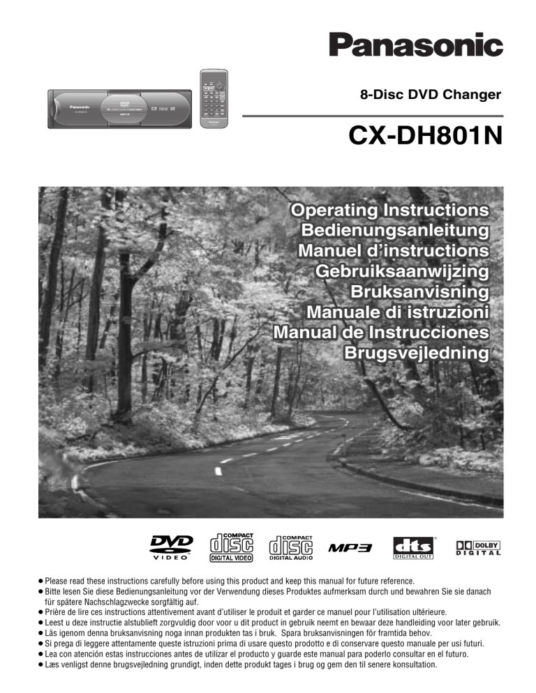 Panasonic CXDH801N Operating instructions Panasonic CXDH801N Operating instructions