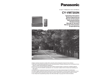 Panasonic CYVM7203N Operating instructions Panasonic CYVM7203N Operating instructions