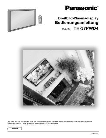 Panasonic TH37PWD4RZ Operating Instructions | Manualzz Panasonic TH37PWD4RZ Operating Instructions | Manualzz