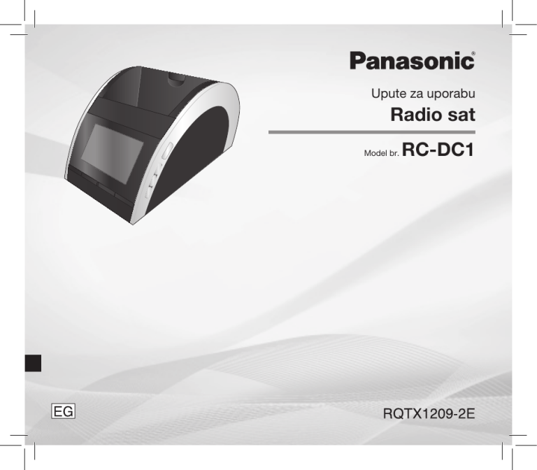 Panasonic RCDC1 Operating instructions Panasonic RCDC1 Operating instructions
