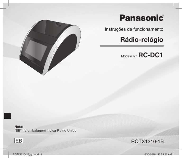 Panasonic RCDC1 Operating instructions Panasonic RCDC1 Operating instructions