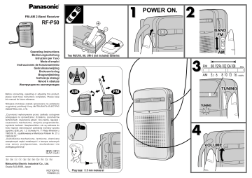 Panasonic RFP50EG, RFP50 Operating instructions Panasonic RFP50EG, RFP50 Operating instructions
