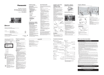 Panasonic SCAKX18 Operating instructions Panasonic SCAKX18 Operating instructions