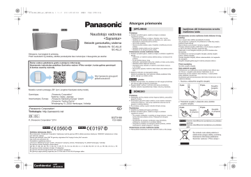 Panasonic SCALL3, SCALL8 Operating instructions Panasonic SCALL3, SCALL8 Operating instructions