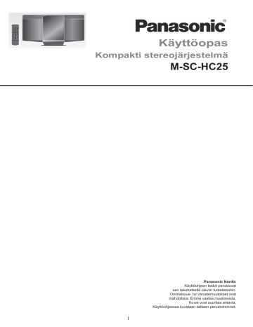 Panasonic SCHC25 Operating instructions Panasonic SCHC25 Operating instructions