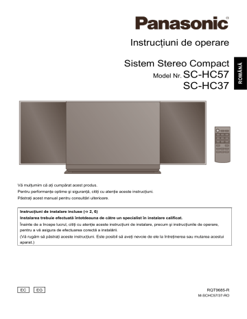 Panasonic SCHC37EC, SCHC57EG Operating instructions Panasonic SCHC37EC, SCHC57EG Operating instructions