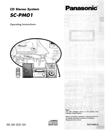Panasonic SCPM01 Operating instructions Panasonic SCPM01 Operating instructions