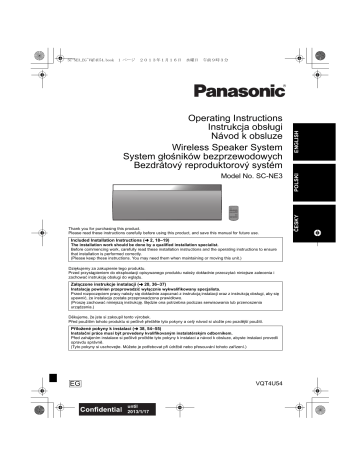 Panasonic SCNE3EG Operating instructions Panasonic SCNE3EG Operating instructions