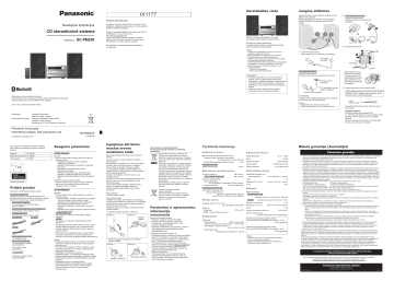 Panasonic SCPM250 Operating instructions Panasonic SCPM250 Operating instructions