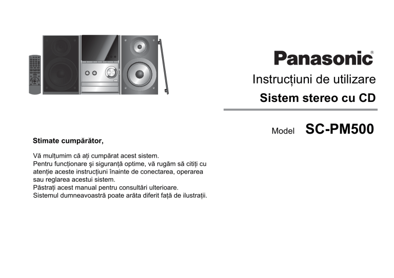 Panasonic SCPM500 Operating instructions Panasonic SCPM500 Operating instructions
