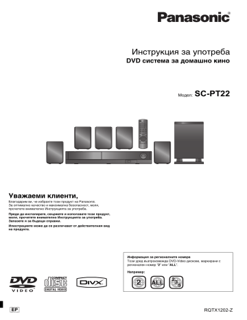 Panasonic SCPT22 Operating instructions Panasonic SCPT22 Operating instructions