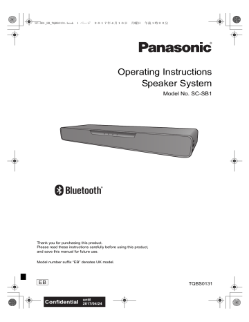 Panasonic SCSB1EB Operating instructions Panasonic SCSB1EB Operating instructions