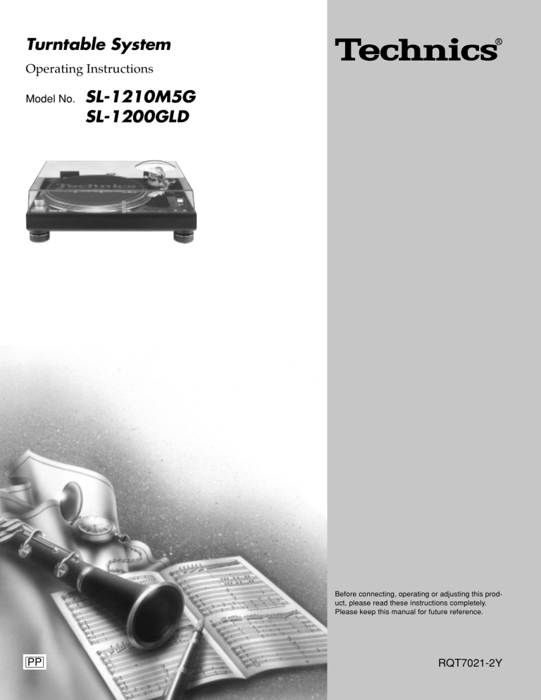 Panasonic SL1210M5G, SL1200GLD Operating instructions Panasonic SL1210M5G, SL1200GLD Operating instructions