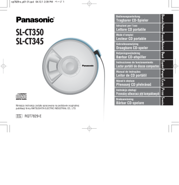 Panasonic SLCT345, SLCT350 Operating instructions Panasonic SLCT345, SLCT350 Operating instructions