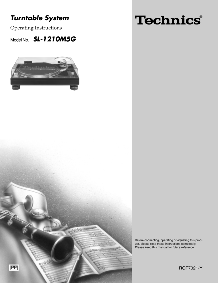 Panasonic SL1210M5GPP Operating instructions Panasonic SL1210M5GPP Operating instructions