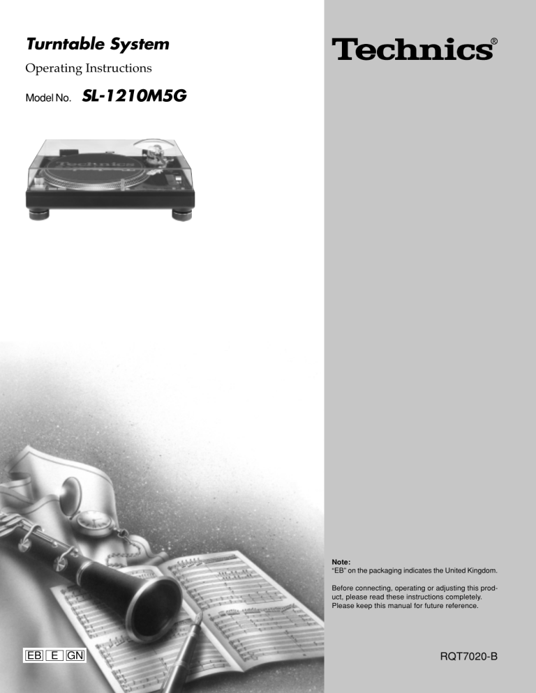 Panasonic SL1210M5GEB Operating instructions Panasonic SL1210M5GEB Operating instructions