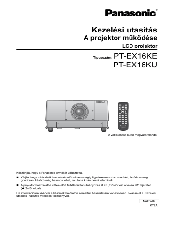 Panasonic PTEX16KU Használati utasítások | Manualzz Panasonic PTEX16KU Használati utasítások | Manualzz