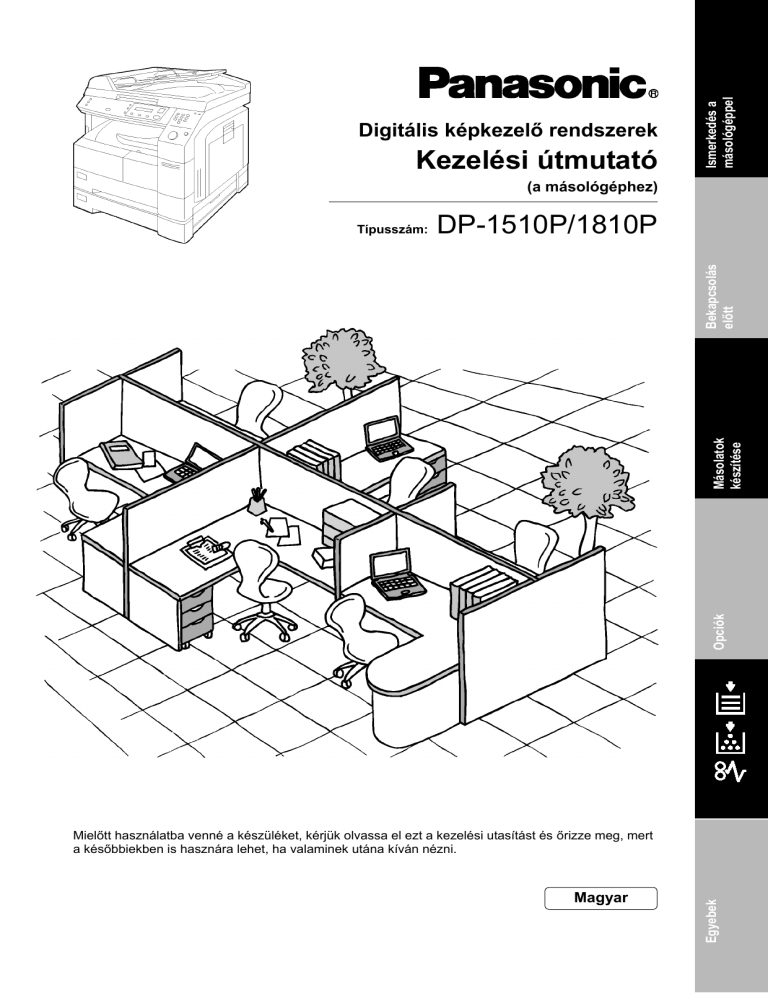 Panasonic DP1510P, DP1810, DP1510 Operating instructions Panasonic DP1510P, DP1810, DP1510 Operating instructions