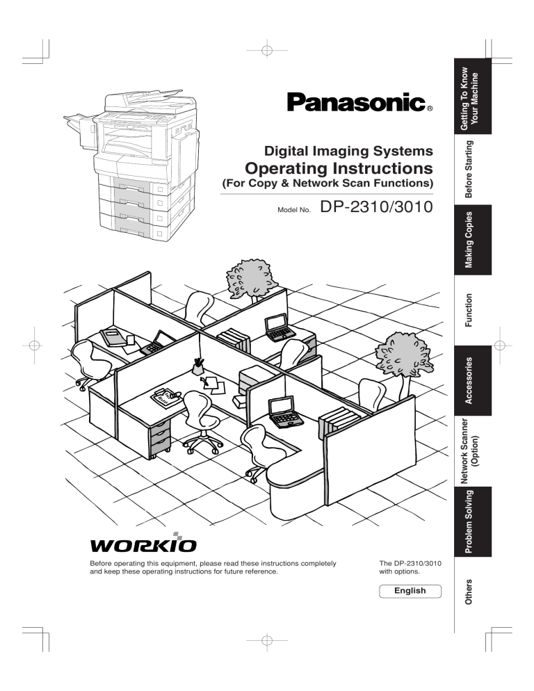 Panasonic DP2310 Operating instructions Panasonic DP2310 Operating instructions