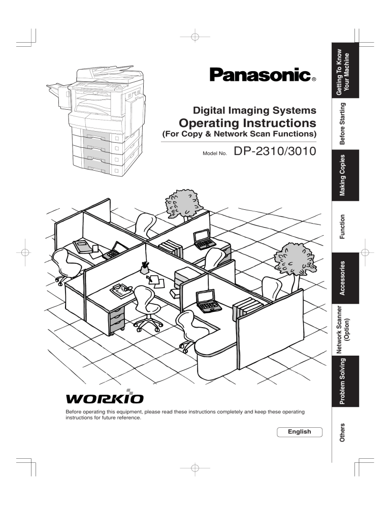 Panasonic DP2310 Operating instructions Panasonic DP2310 Operating instructions