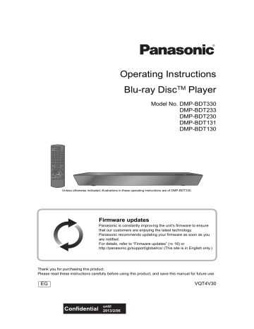 Panasonic DMPBDT230EG, DMPBDT330EG, DMPBDT131EG, DMPBDT130EG, DMPBDT233EG Operating instructions Panasonic DMPBDT230EG, DMPBDT330EG, DMPBDT131EG, DMPBDT130EG, DMPBDT233EG Operating instructions