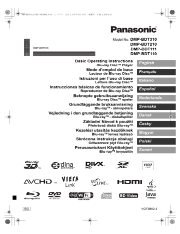 Panasonic DMPBDT210 Owner's manual Panasonic DMPBDT210 Owner's manual