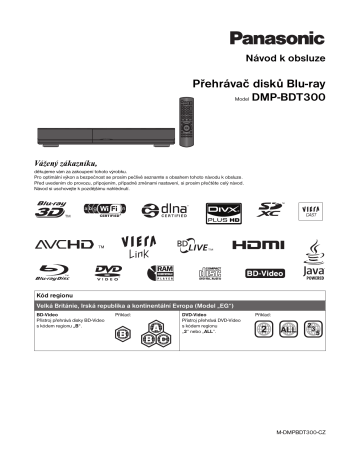 Panasonic DMPBDT300 Operating instructions Panasonic DMPBDT300 Operating instructions