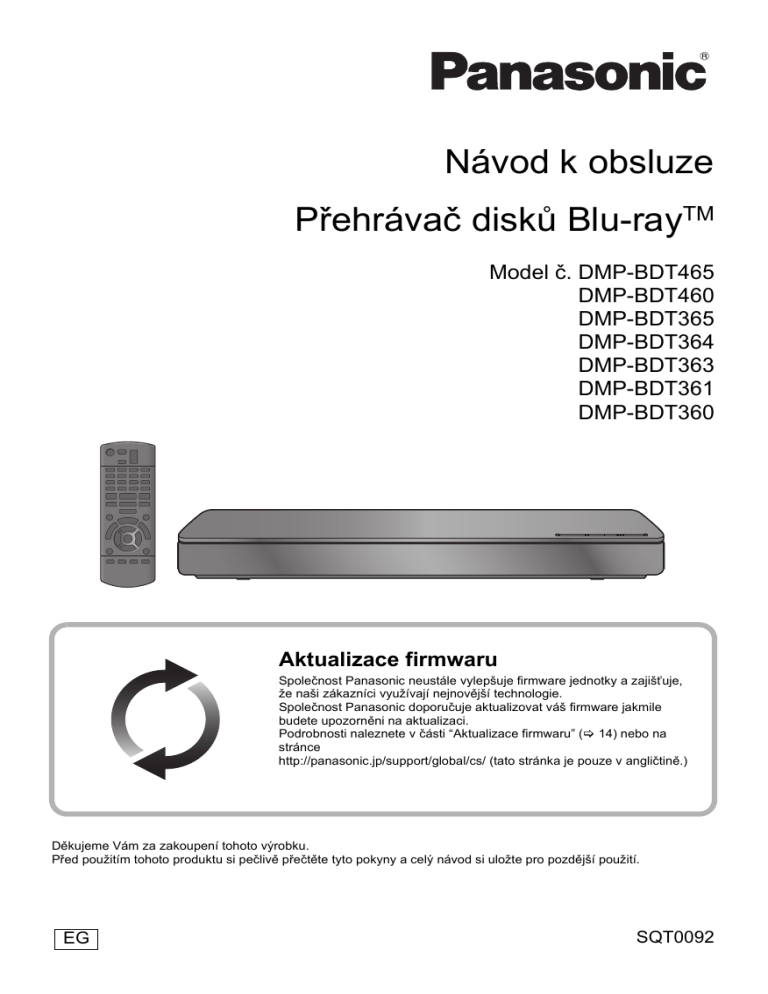 Panasonic DMPBDT360EG, DMPBDT361EG Operating instructions Panasonic DMPBDT360EG, DMPBDT361EG Operating instructions