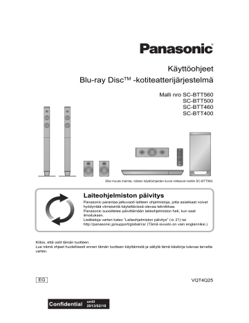 Panasonic SCBTT460EG, SCBTT500EG, SCBTT560EG, SCBTT400EG Operating instructions Panasonic SCBTT460EG, SCBTT500EG, SCBTT560EG, SCBTT400EG Operating instructions