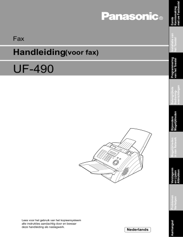 Panasonic UF490 Operating instructions Panasonic UF490 Operating instructions
