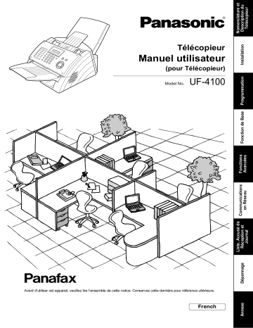 Panasonic UF4100, UF-4100 Owner's manual Panasonic UF4100, UF-4100 Owner's manual