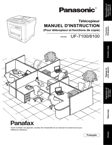 Panasonic UF7100, UF8100 Operating instructions Panasonic UF7100, UF8100 Operating instructions